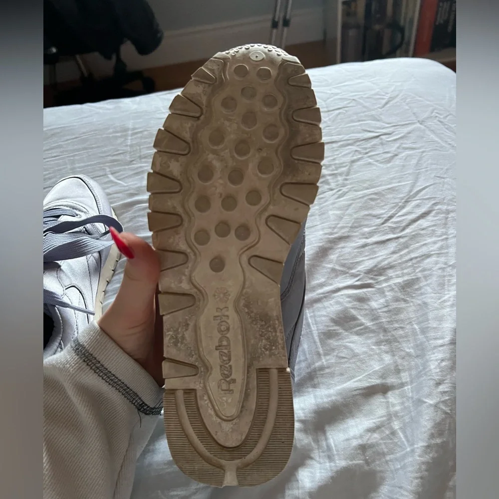 Reebok Baby Blue Satin Sneakers - 8.5W - Picture 3 of 3